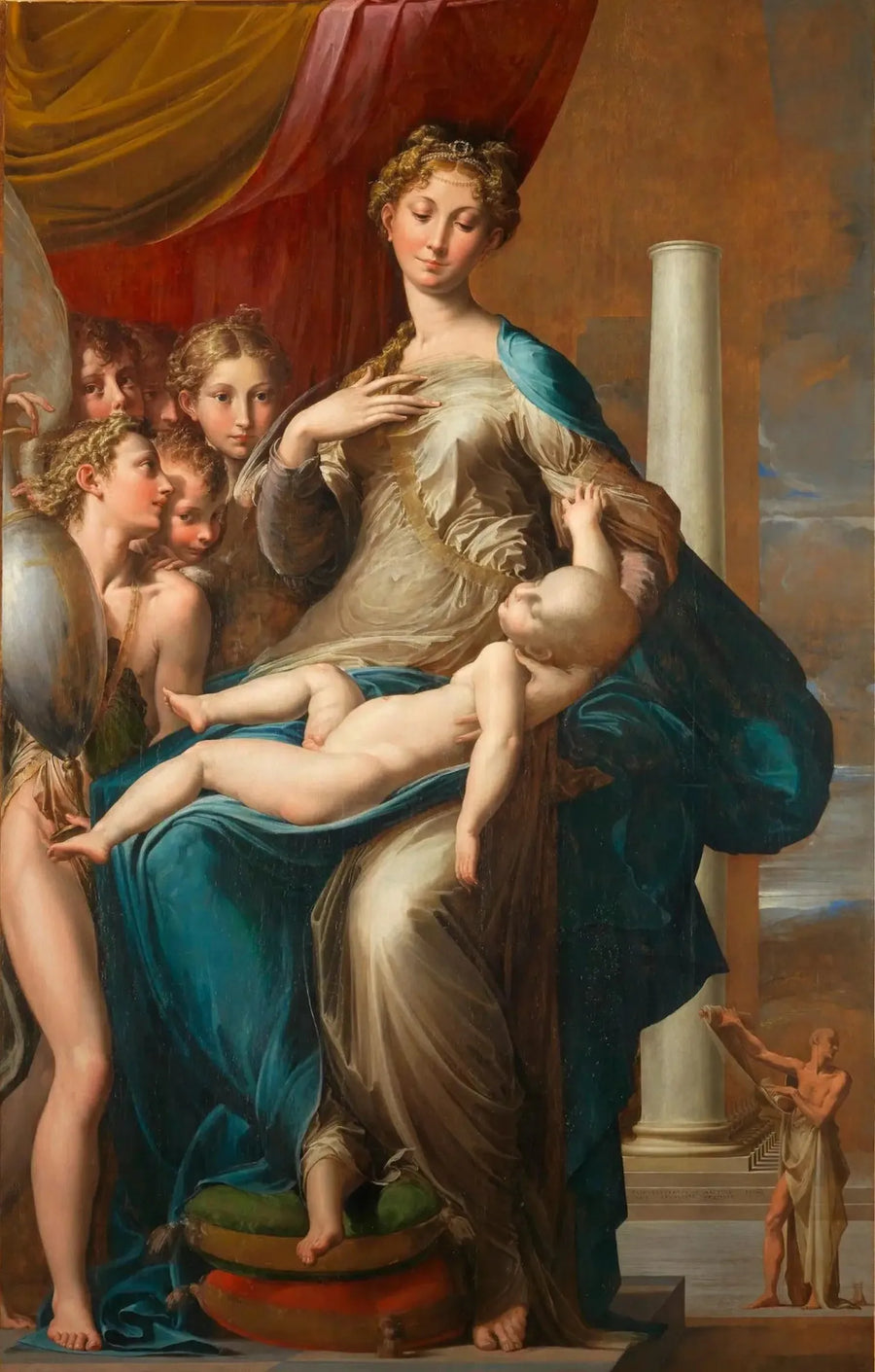 La Vierge au long cou - Parmigianino image 1 copie peinte à la main à l’huile