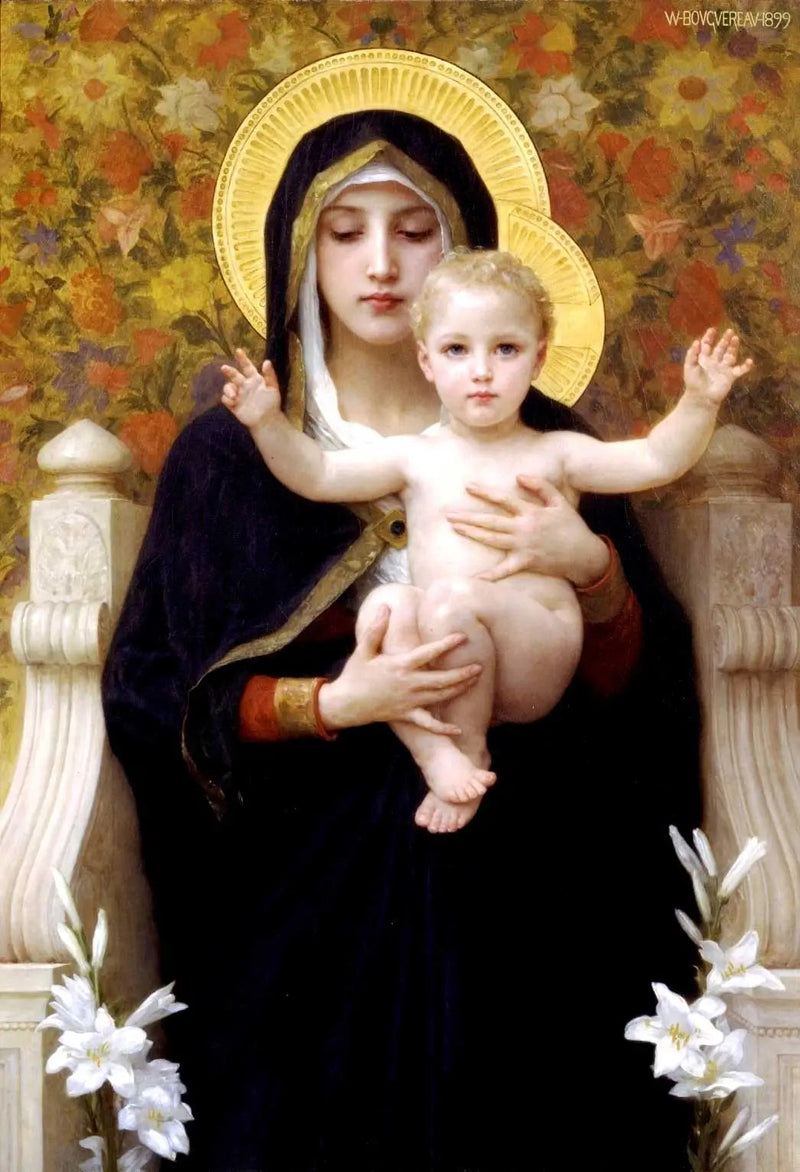 Die Jungfrau mit der Lilie - Bouguereau
