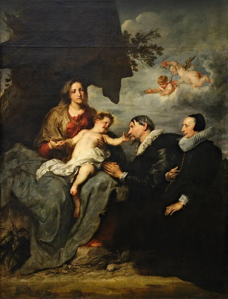 Die Jungfrau mit den beiden Spendern - Antoine van Dyck