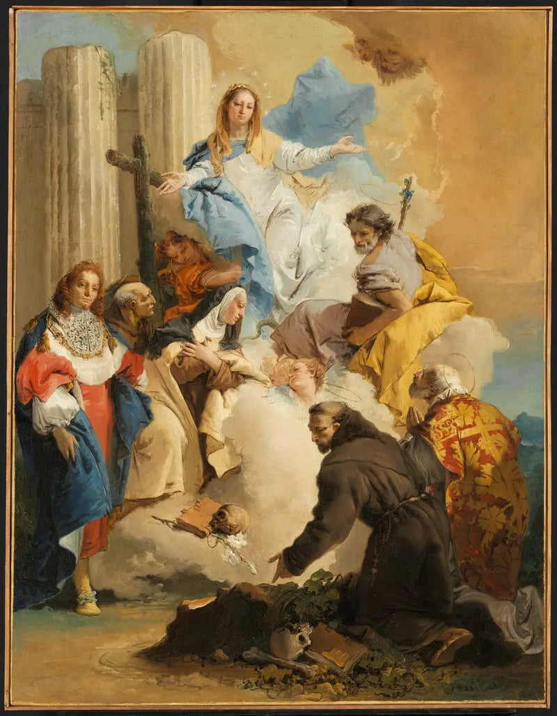 Die Jungfrau mit den sechs Heiligen - Giovanni Battista Tiepolo