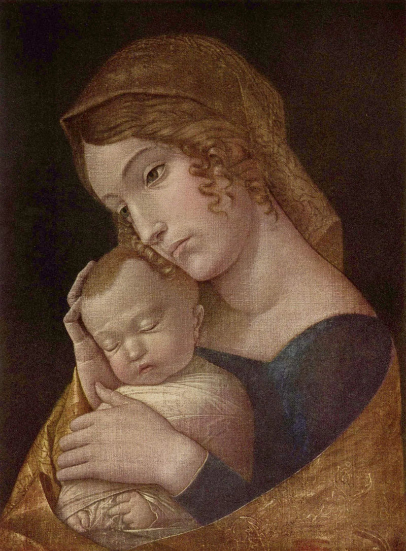 Die Jungfrau mit dem schlafenden Kind - Andrea Mantegna