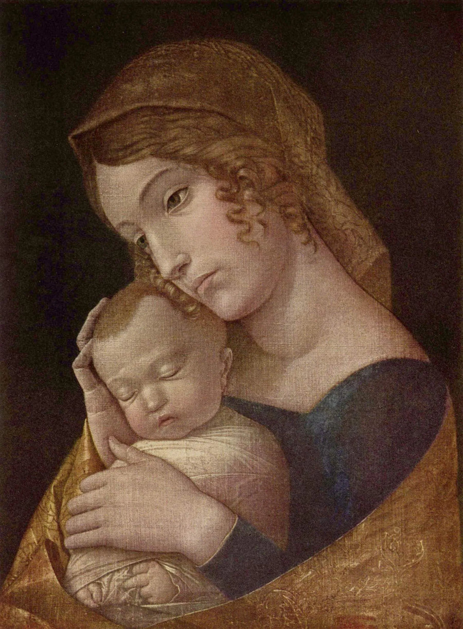 Die Jungfrau mit dem schlafenden Kind - Andrea Mantegna