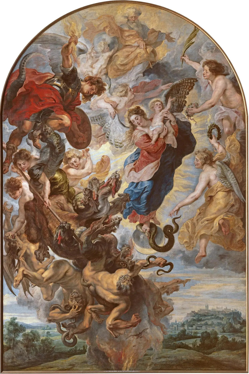 Die Jungfrau als apokalyptische Frau auf dem Mond - Peter Paul Rubens