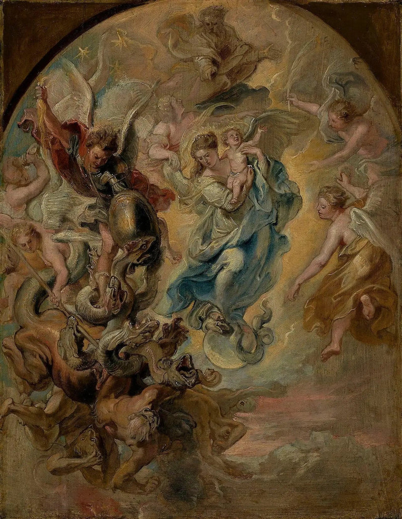 Die Jungfrau als Frau der Apokalypse - Peter Paul Rubens