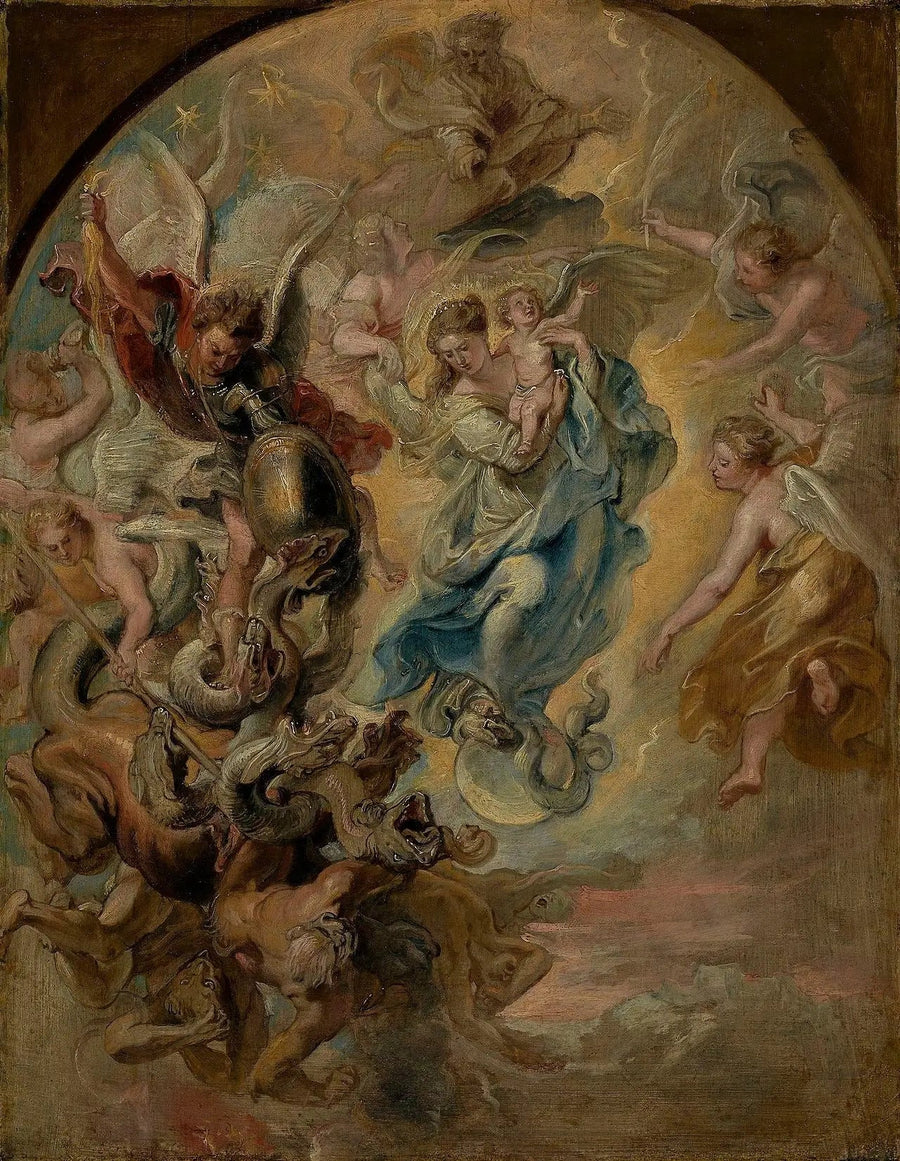 Die Jungfrau als Frau der Apokalypse - Peter Paul Rubens