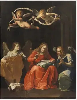 Die Jungfrau näht oder die Verkündigungsjungfrau - Guido Reni