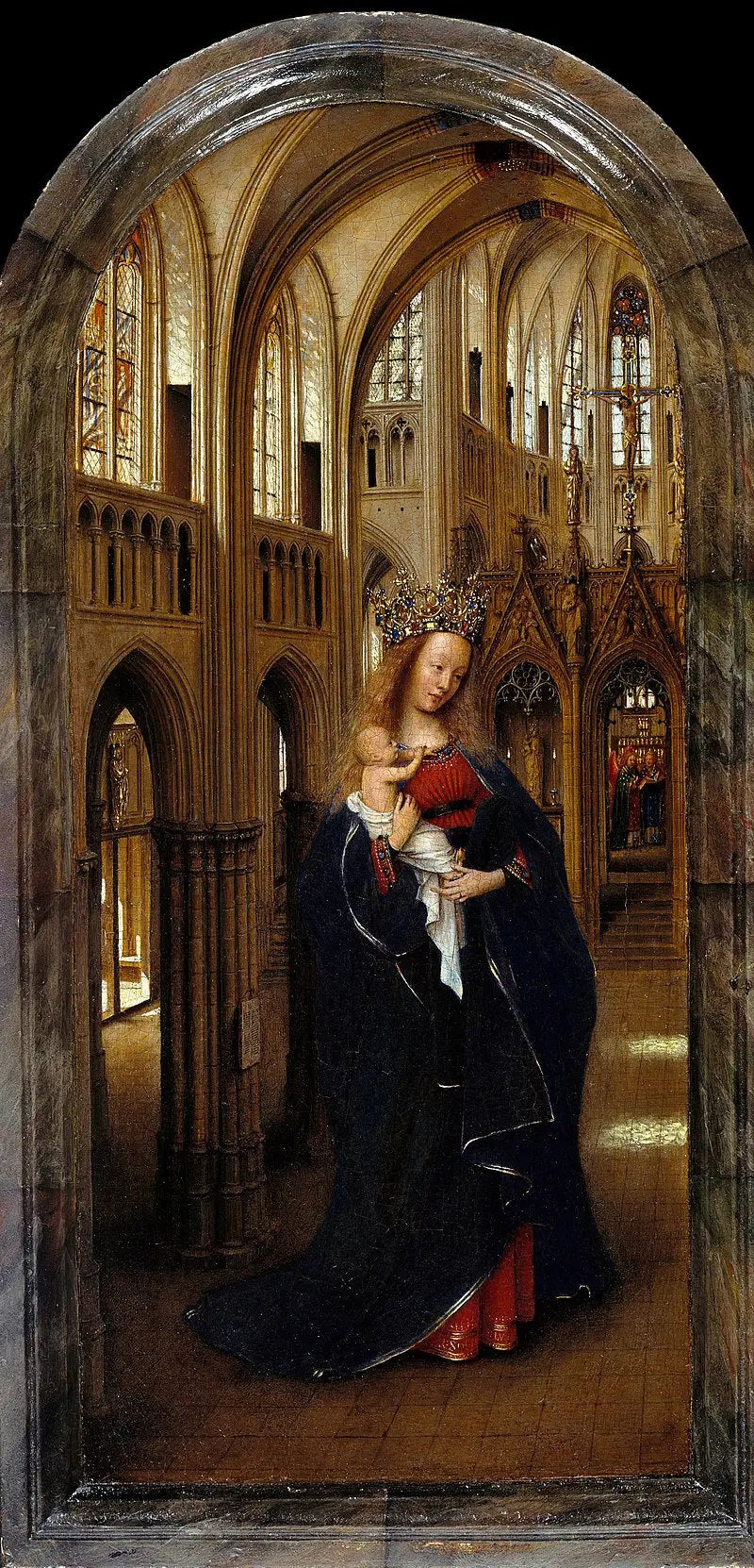 Die Jungfrau in einer Kirche - Jan van Eyck
