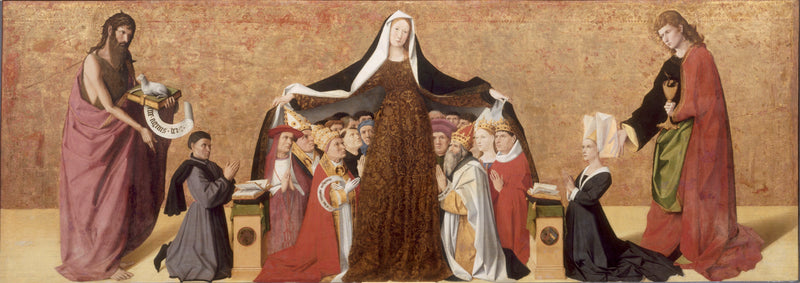 Die Barmherzigkeitsmadonna der Familie Cadard - Enguerrand Quarton