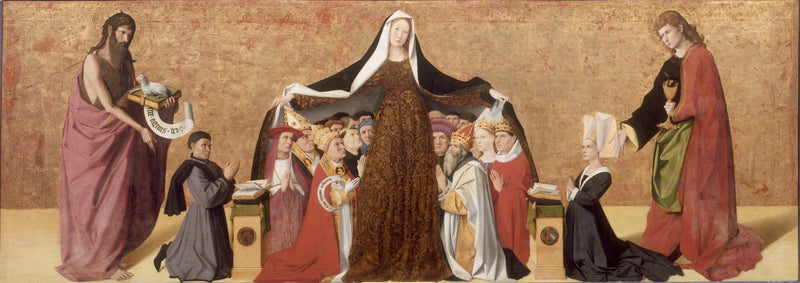 Die Barmherzigkeitsmadonna der Familie Cadard - Enguerrand Quarton