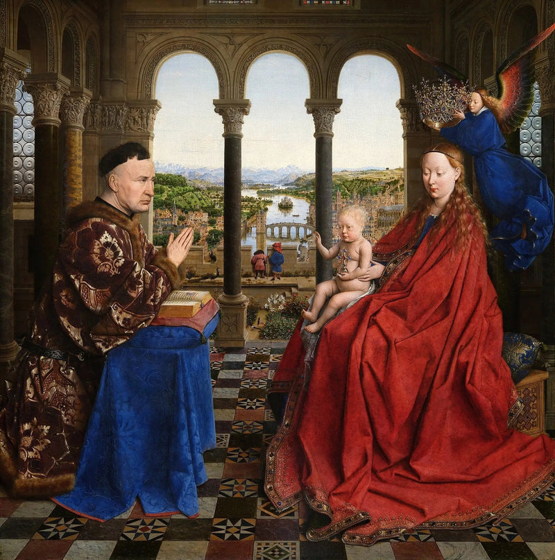 Die Jungfrau des Kanzlers Rolin - Jan van Eyck