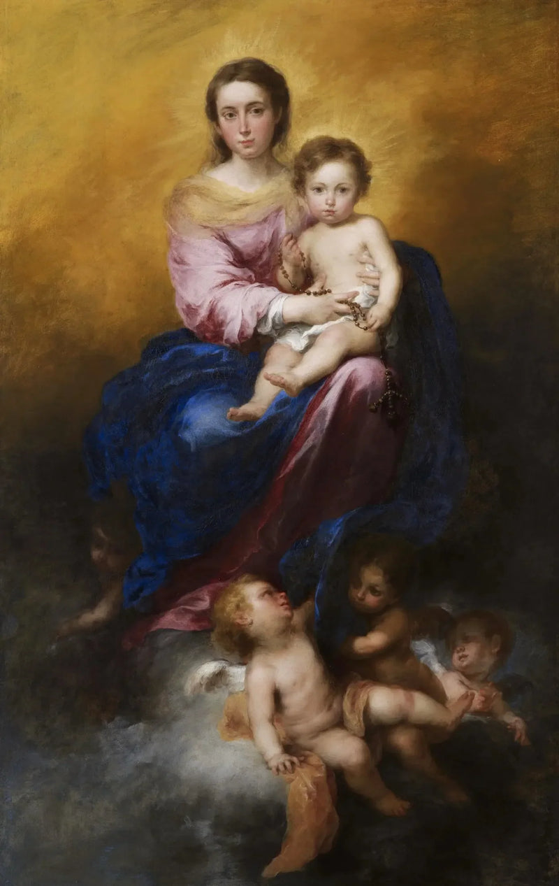 Die Jungfrau des Rosenkranzes - Bartolomé Esteban Murillo