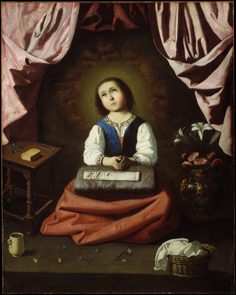 Die Jungfrau mit Kind in Ekstase - Francisco de Zurbarán