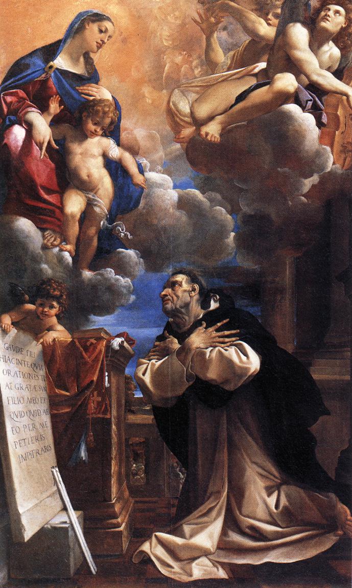 Die Jungfrau und das Kind erscheinen bei Sankt Hyazinth - Ludovico Carracci