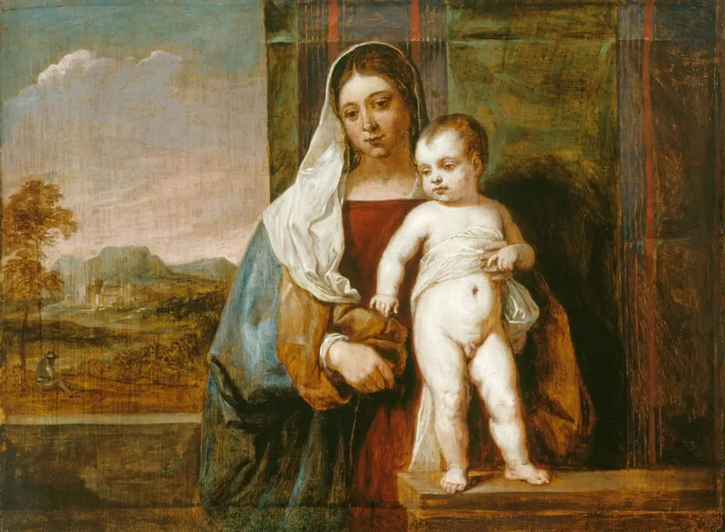 Die Jungfrau und das Kind - David Teniers der Jüngere