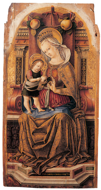 Die Jungfrau und das Kind in Majestät - Carlo Crivelli