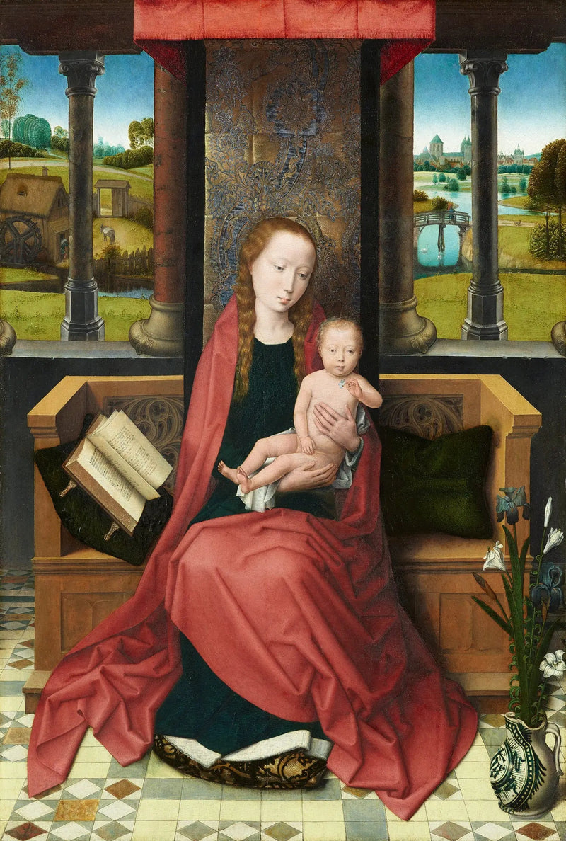 Die Jungfrau und das Kind auf dem Thron - Hans Memling