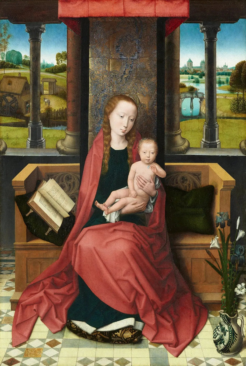 Die Jungfrau und das Kind auf dem Thron - Hans Memling