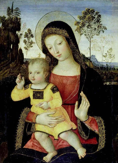 Die Jungfrau und das Kind - Pinturicchio