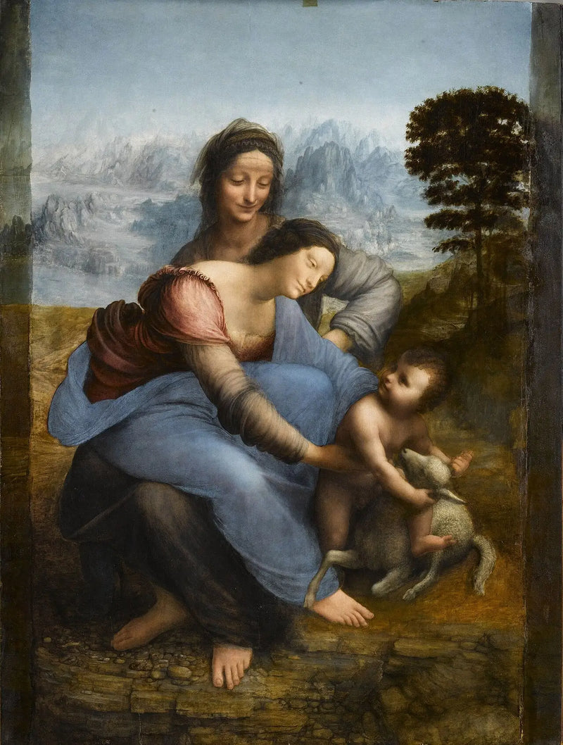 Die Jungfrau, das Jesuskind und die heilige Anna - Leonardo da Vinci