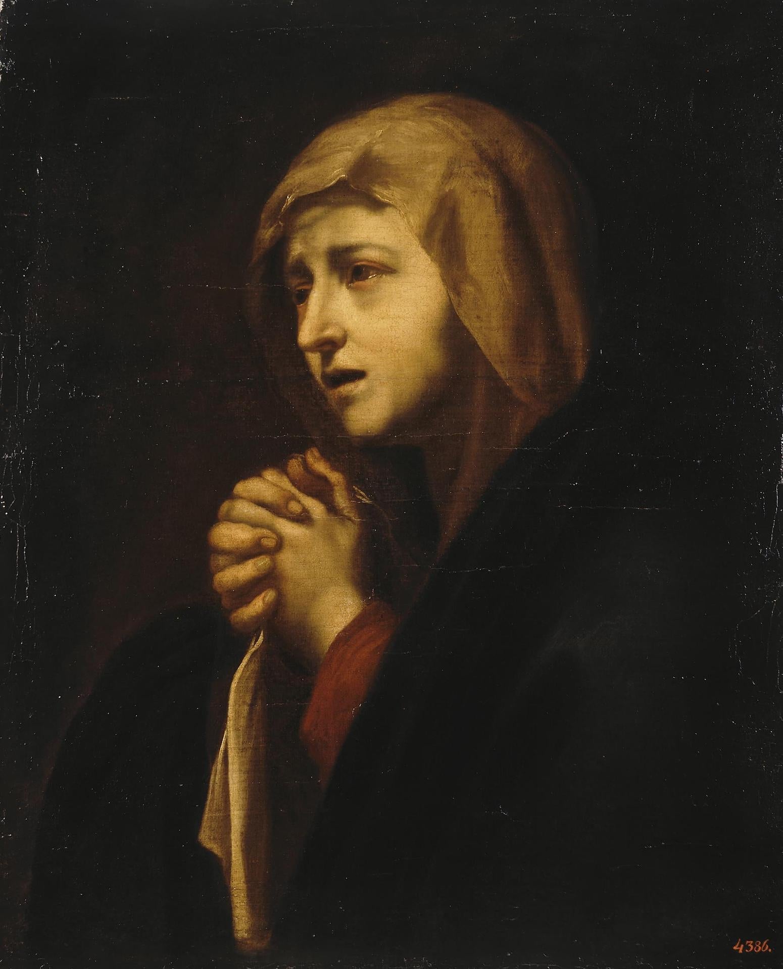 La Vierge Marie en deuil - Jusepe de Ribera image 1 copie peinte à la main à l’huile