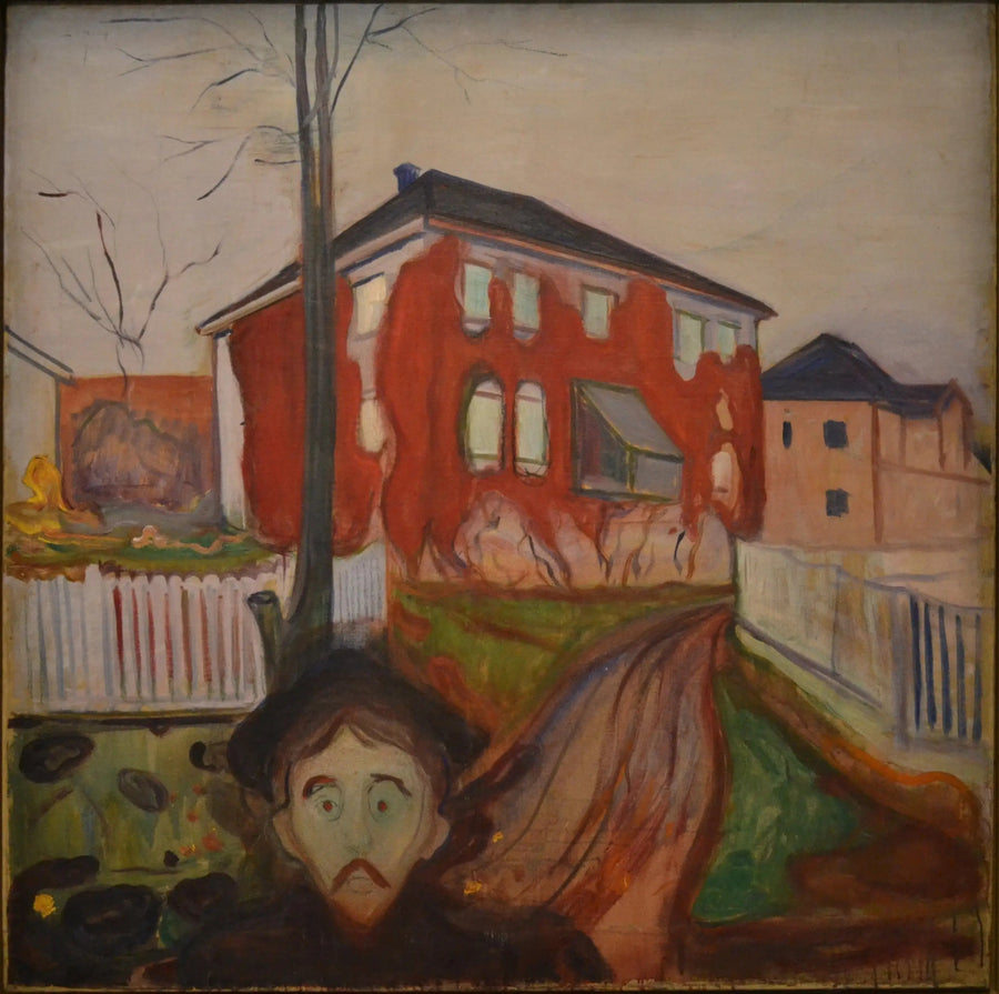 Die rote Jungfernrebe - Edvard Munch