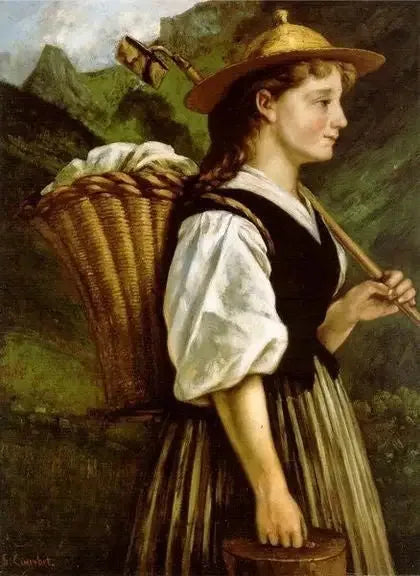 Die Winzerin von Montreux - Gustave Courbet