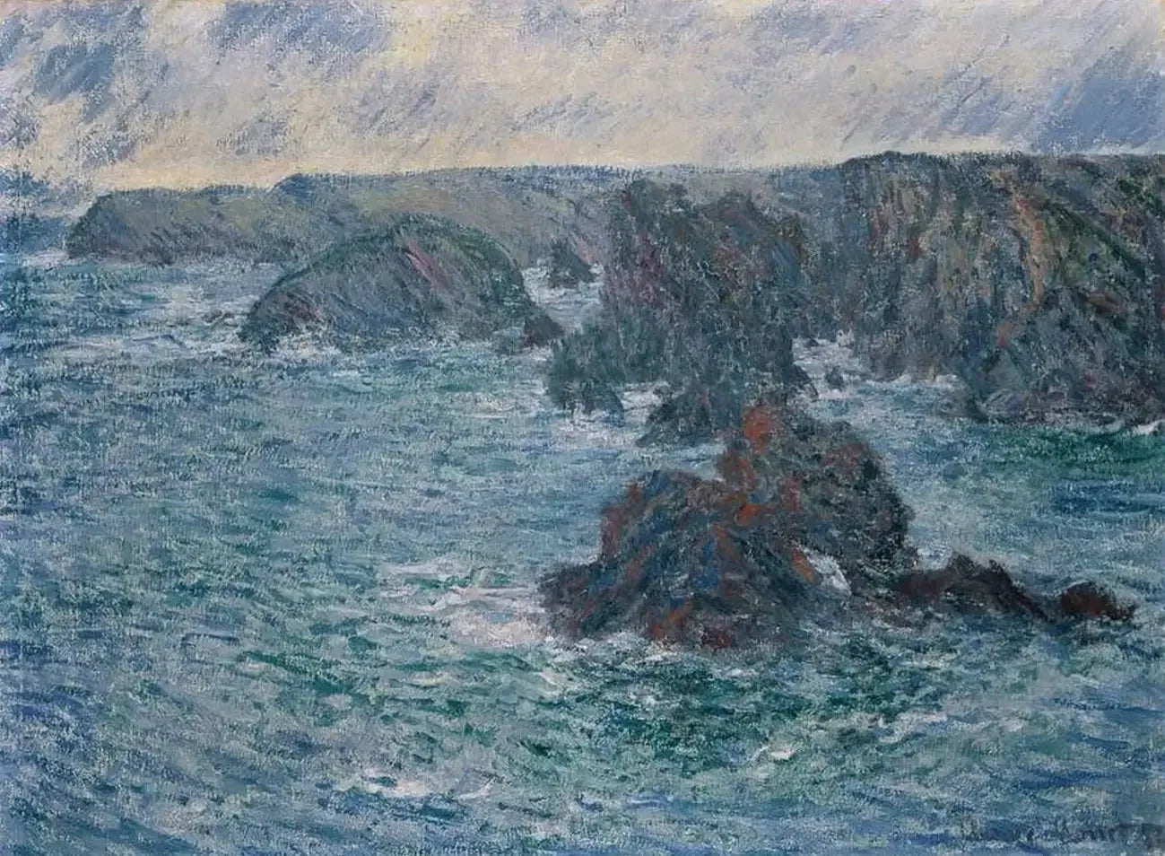 La ville de Belle-Île - Claude Monet image 1 tableau peint à l’huile sur toile
