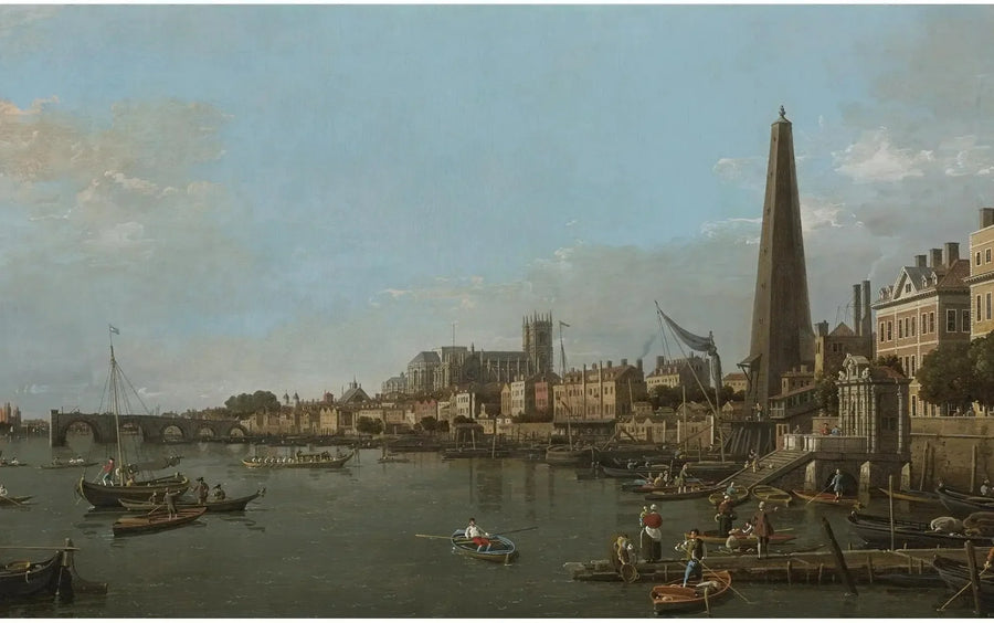 Die Stadt Westminster vom Fluss Tamise aus, in der Nähe des York Water Gate - Canaletto