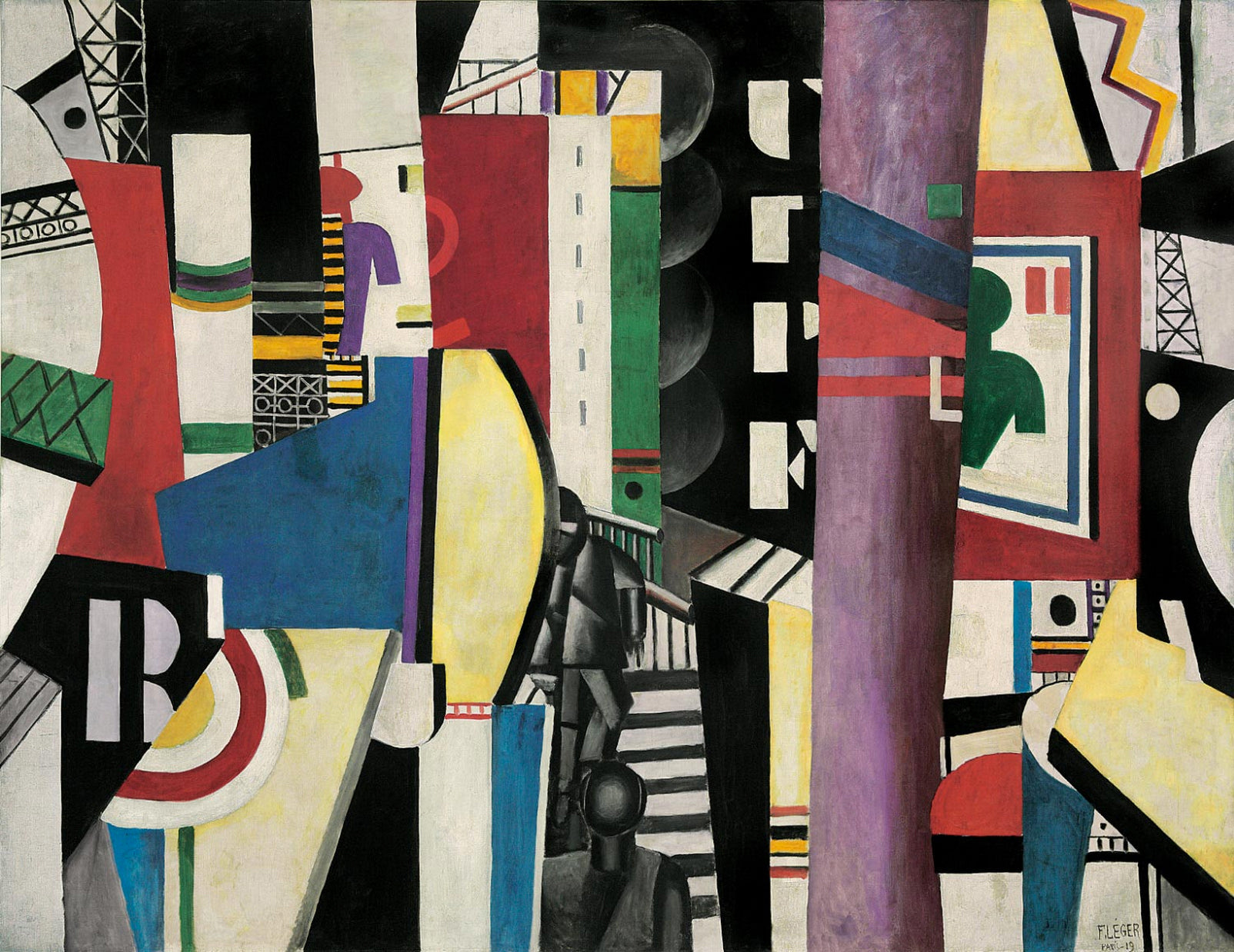 La Ville - Fernand Léger image 1 copie de tableau peinte à la main