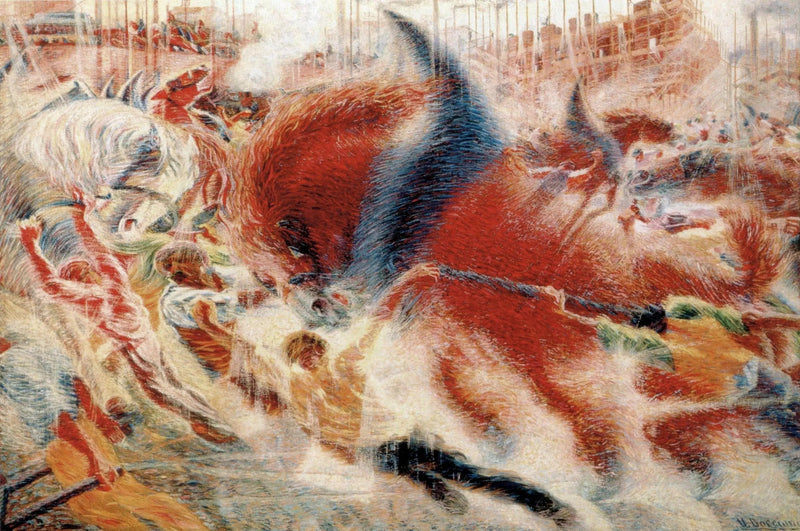 Die Stadt erhebt sich - Umberto Boccioni