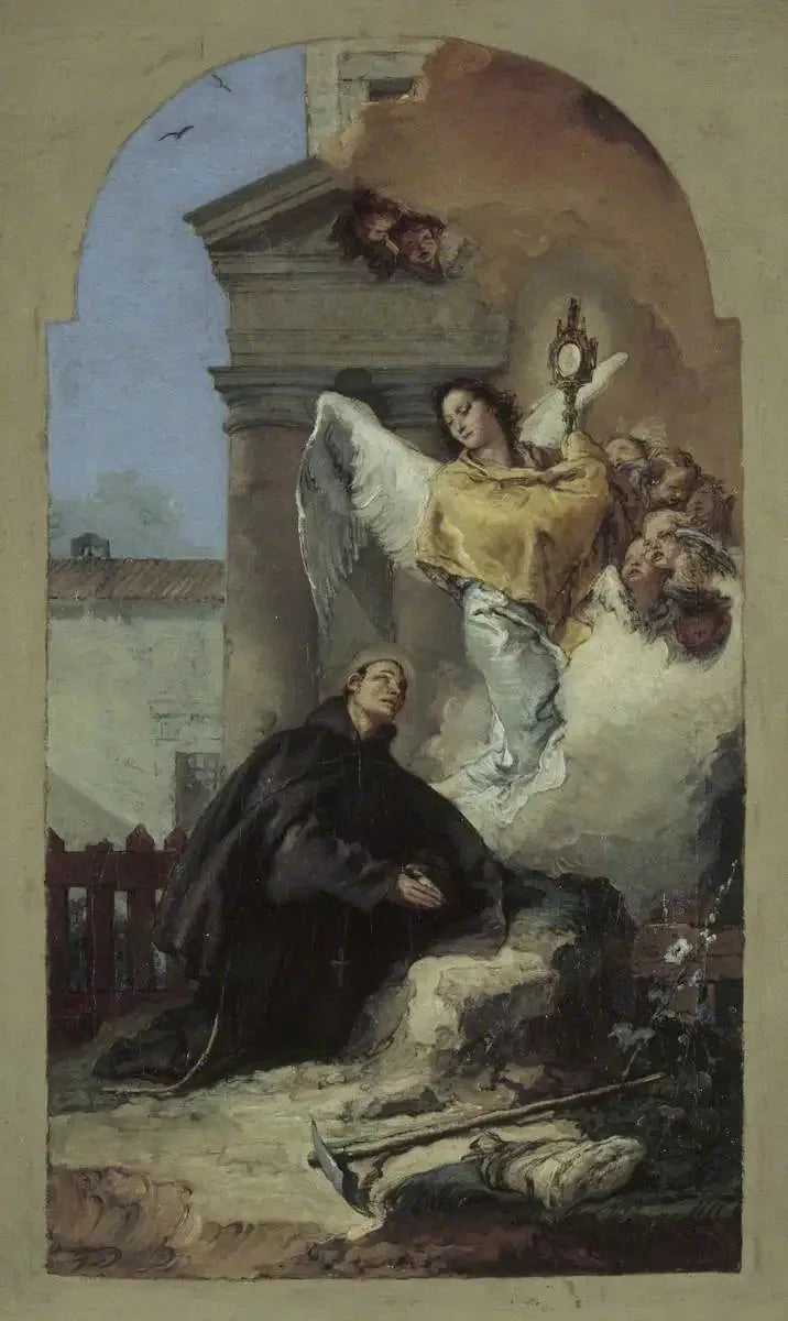 Die Vision der Eucharistie von Sankt Pascal Baylon - Giovanni Battista Tiepolo