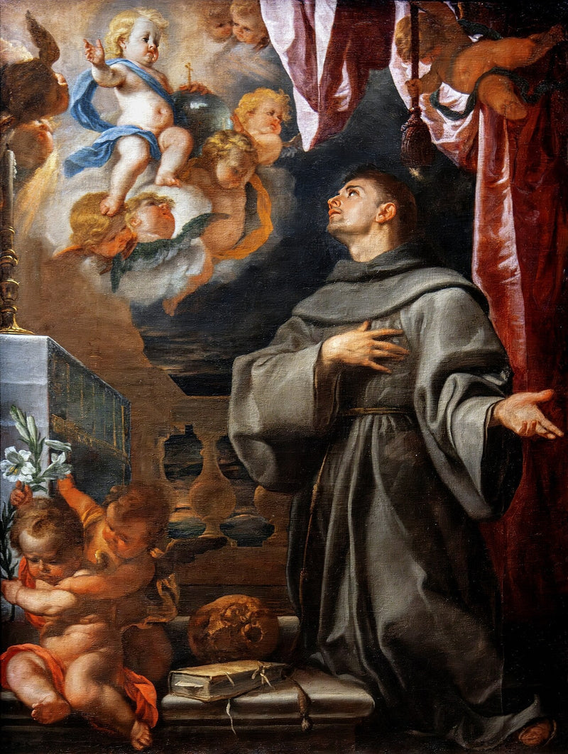 Die Vision des heiligen Antonius - Claudio Coello