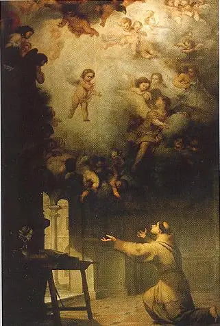 Die Vision des heiligen Antonius von Padua - Bartolomé Esteban Murillo