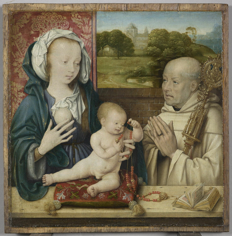 Die Vision des heiligen Bernhard - Joos van Cleve