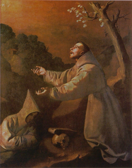Die Vision des heiligen Franziskus - Francisco de Zurbarán