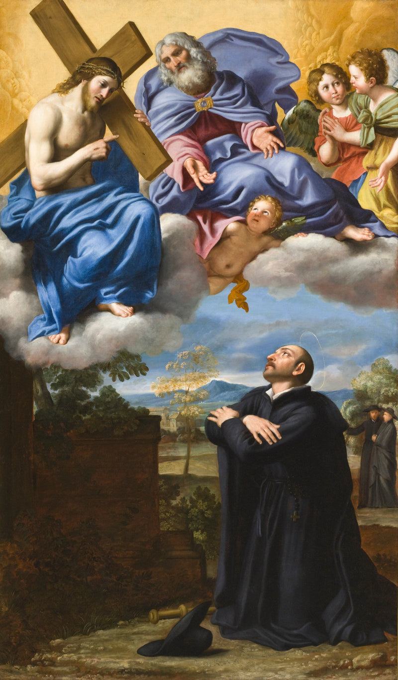 Die Vision von Christus und Gott dem Vater von Ignatius von Loyola in La Storta - Domenichino