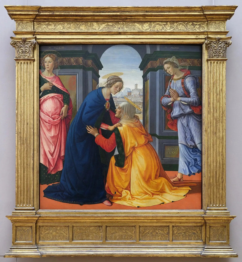 Die Visitation mit Maria-Jakobus und Maria-Salome - Domenico Ghirlandaio