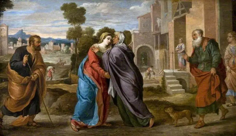 La Visitation (d'après Jacopo Palma il Vecchio) - David Teniers le Jeune image 1 copie peinte à la main à l’huile