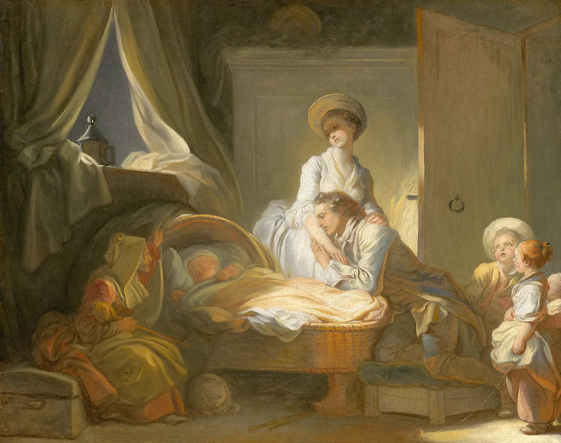 Der Besuch bei der Amme - Jean-Honoré Fragonard