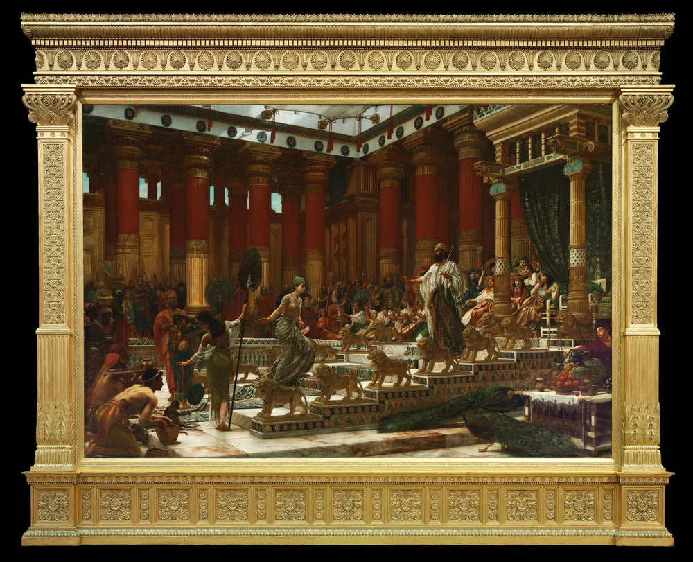 La Visite de la Reine de Saba au Roi Salomon - Edward Poynter image 1 reproduction réalisée par Alpha Reproduction