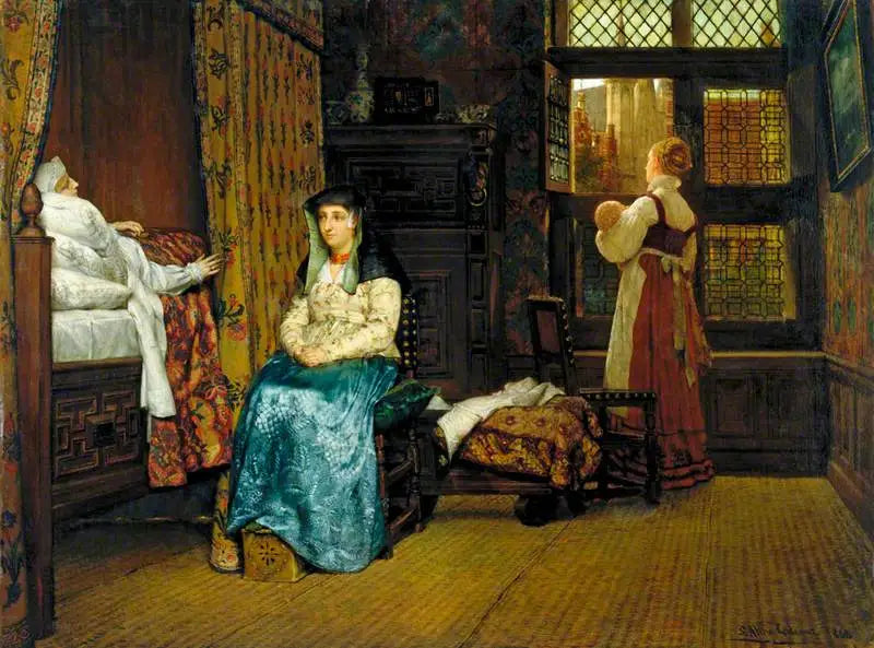 Die Besuch: Ein Holländisches Interieur - Lawrence Alma-Tadema