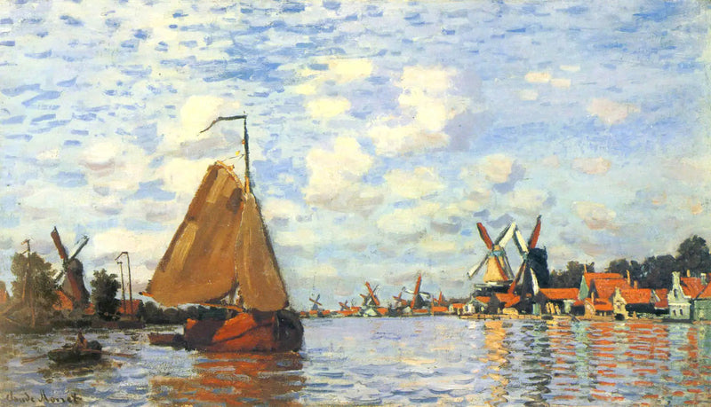 Die Zaan in Zaandam - Claude Monet