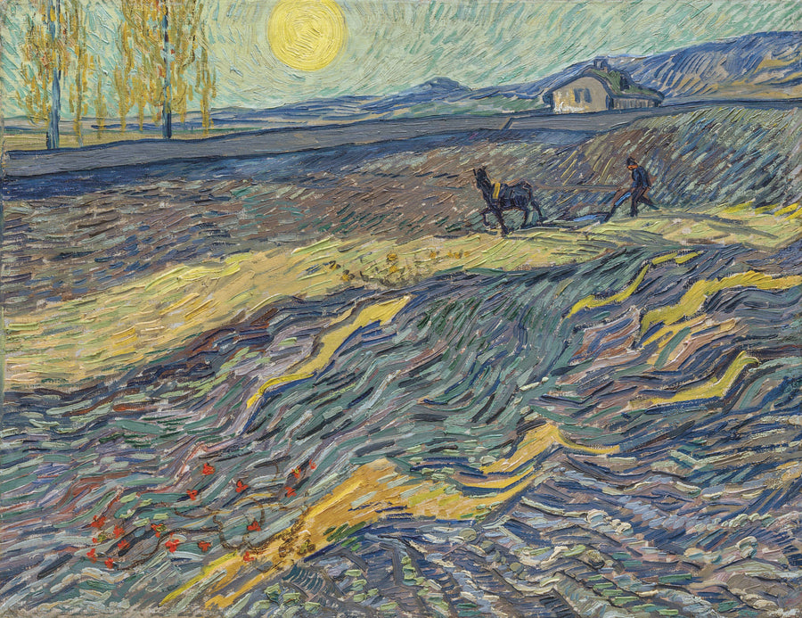Pflüger auf einem Feld - Vincent van Gogh