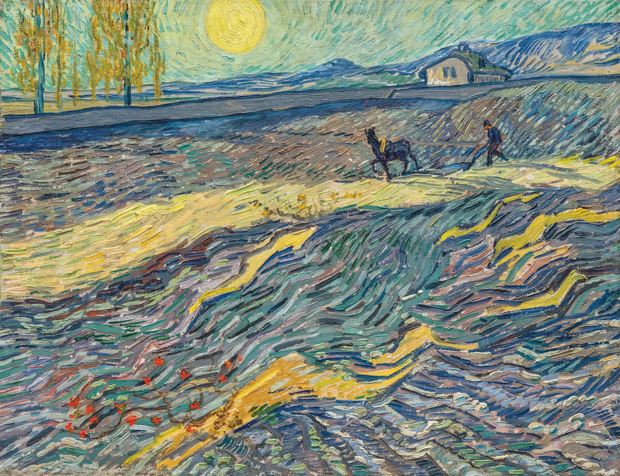 Pflüger auf einem Feld - Vincent van Gogh