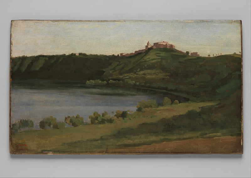 Albano See und Castel Gandolfo - Jean-Baptiste Camille Corot
