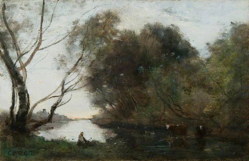See: Sonnenuntergang - Jean-Baptiste Camille Corot