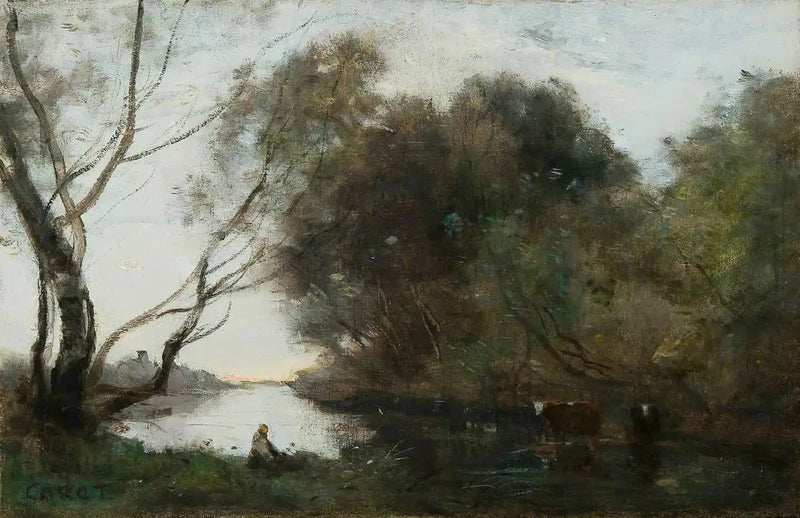 See: Sonnenuntergang - Jean-Baptiste Camille Corot