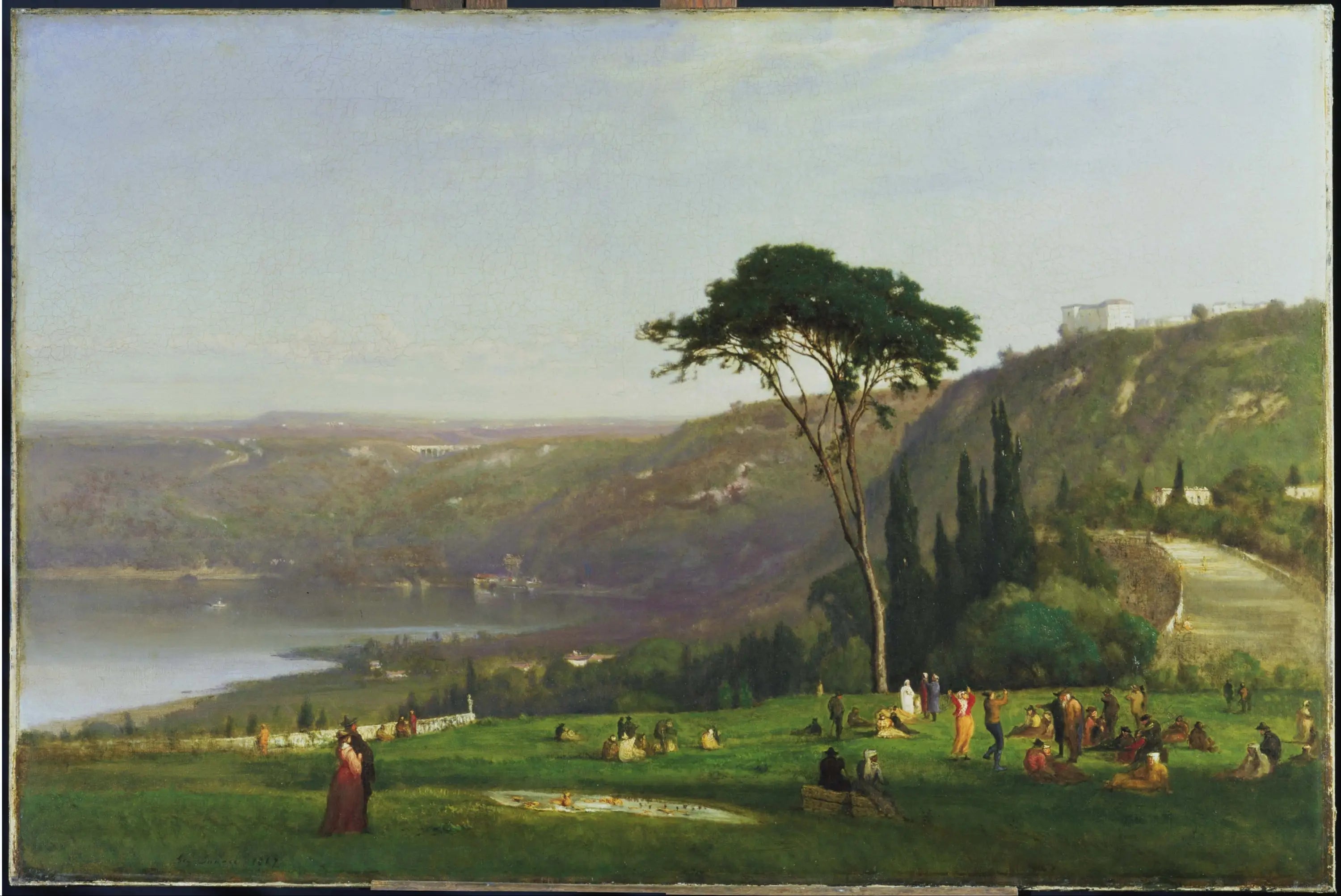Lac d'Albano - George Inness image 1 copie peinte à la main à l’huile