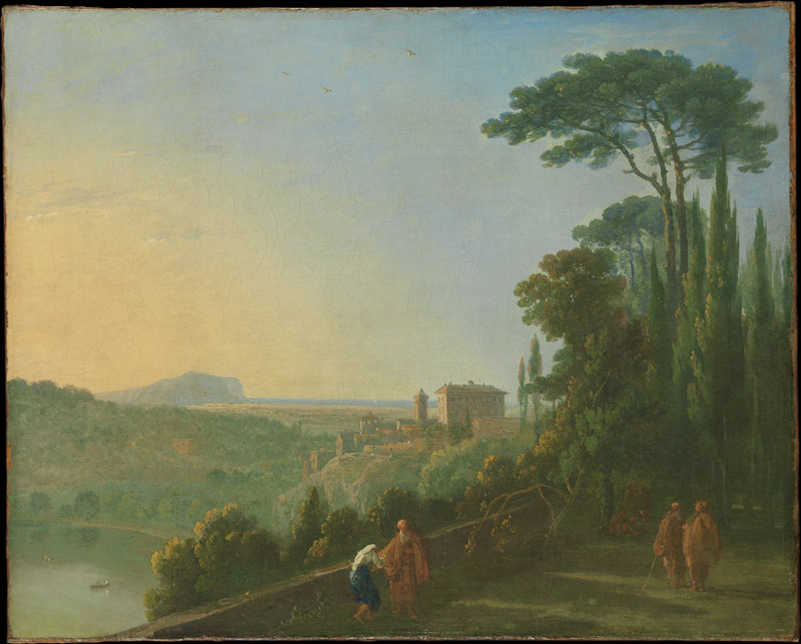 Lac Nemi et Genzano depuis la terrasse du monastère des Capucins - Richard Wilson