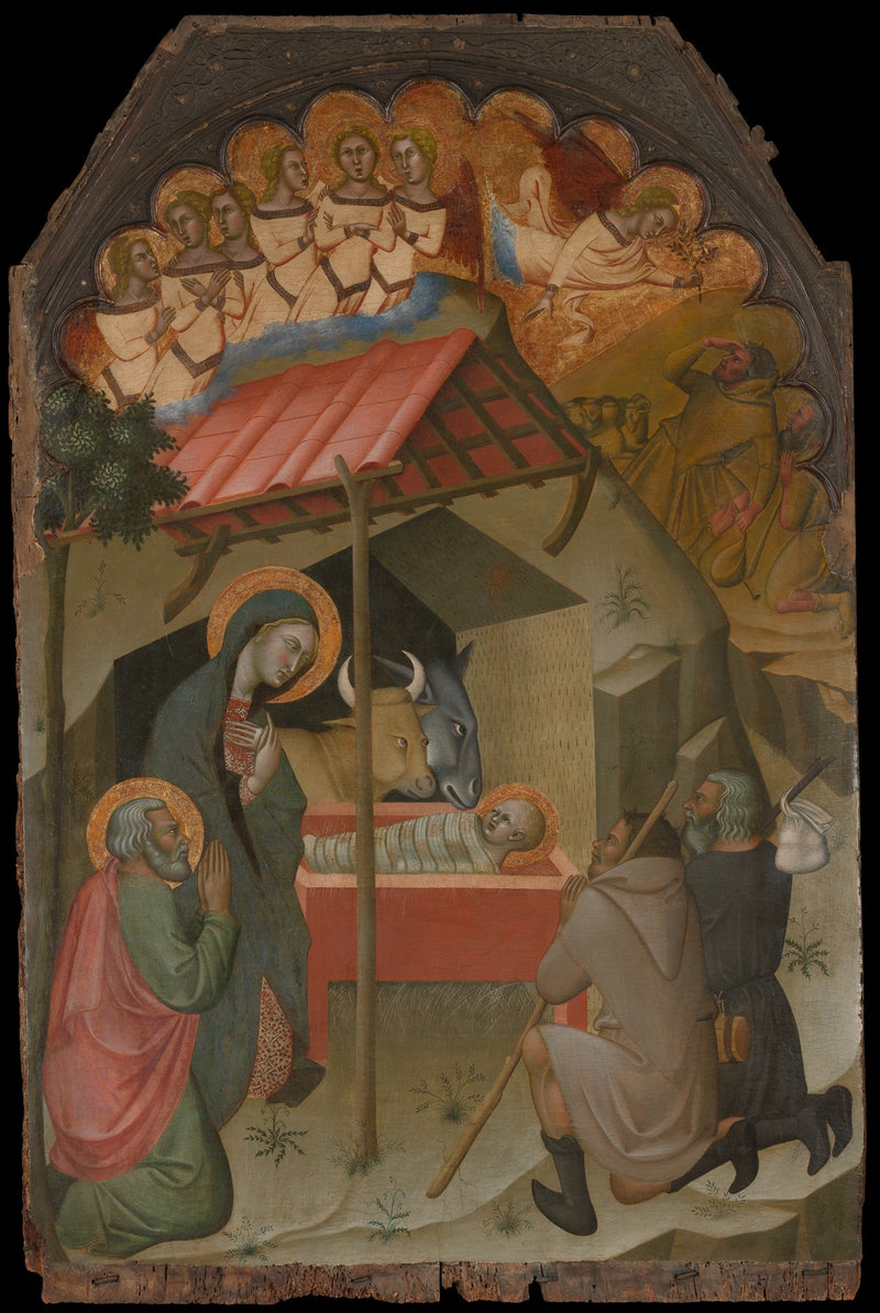 Die Anbetung der Hirten - Bartolo di Fredi
